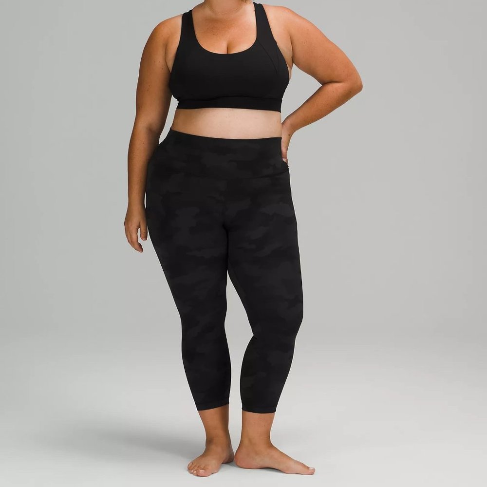 Lululemon Wunder Under High-Rise Crop Heritage 365 Camo Deep Coal Multi 23”